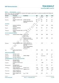 TEA18361LT/1J Datasheet Page 21