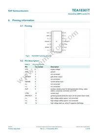 TEA18361T/1J Datasheet Page 4