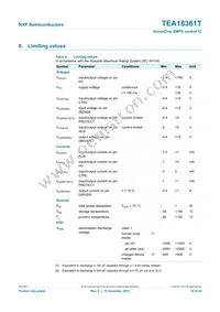 TEA18361T/1J Datasheet Page 18