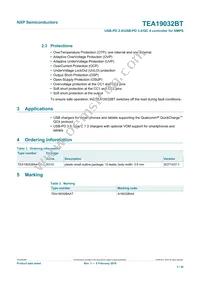 TEA19032BAAT/1J Datasheet Page 3