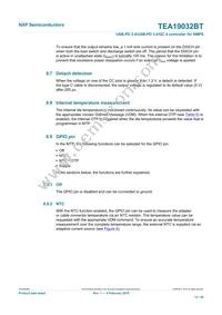 TEA19032BAAT/1J Datasheet Page 12