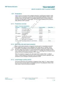 TEA19032BAAT/1J Datasheet Page 17