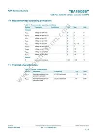 TEA19032BAAT/1J Datasheet Page 21