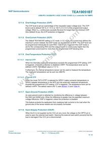 TEA19051BAAT/1J Datasheet Page 18