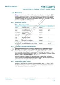 TEA19051BAATK/1J Datasheet Page 18