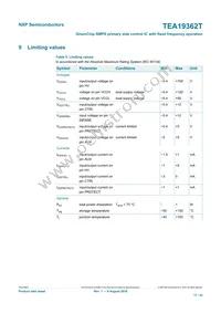 TEA19362T/1J Datasheet Page 17