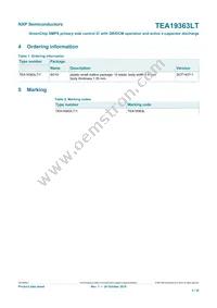 TEA19363LT/1J Datasheet Page 3