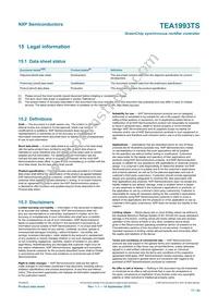 TEA1993TS/1X Datasheet Page 17