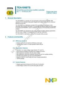 TEA1998TS/1X Datasheet Cover