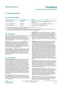 TEA1998TS/1X Datasheet Page 16