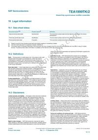 TEA1999TK/1J Datasheet Page 19