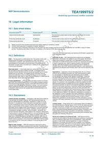 TEA1999TS/2H Datasheet Page 18