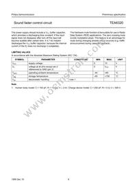 TEA6320T/V1 Datasheet Page 6