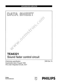 TEA6321T/V1 Datasheet Cover