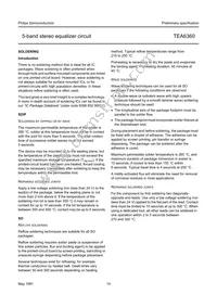 TEA6360T/V2 Datasheet Page 14