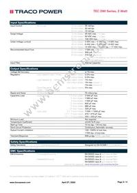 TEC 2-1221WI Datasheet Page 2