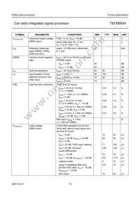 TEF6890H/V3 Datasheet Page 19