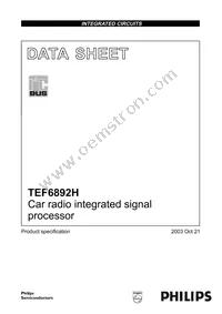 TEF6892H/V3 Datasheet Cover