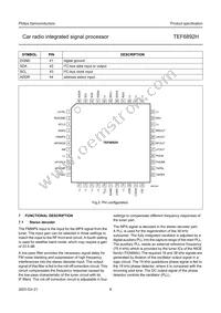 TEF6892H/V3 Datasheet Page 8
