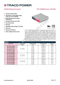 TEP 100-7211WIR-CMF Datasheet Cover