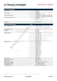 TEP 160-4816 Datasheet Page 2