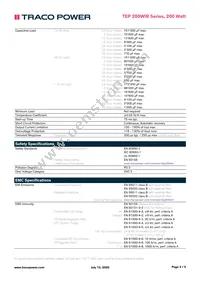 TEP 200-7218WIRCMF Datasheet Page 3