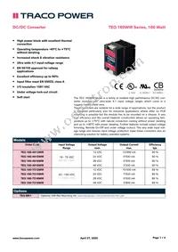 TEQ 160-7218WIR Datasheet Cover