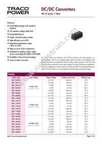 TES 1-2422V Datasheet Cover