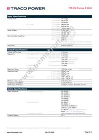 TES 2-2422M Datasheet Page 2