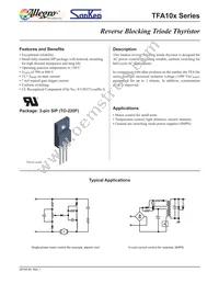 TFA107S Datasheet Cover