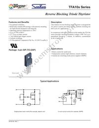 TFA108S Datasheet Cover