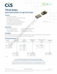 TFA162WG327KR Datasheet Cover