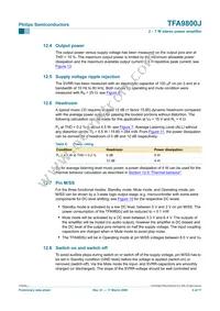 TFA9800J/N1 Datasheet Page 8