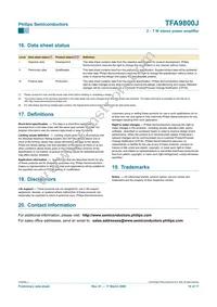 TFA9800J/N1 Datasheet Page 16