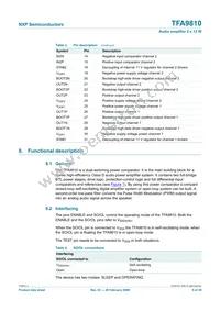 TFA9810T/N1 Datasheet Page 5