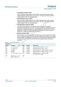 TFA9810T/N1 Datasheet Page 7