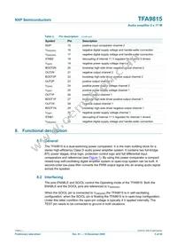 TFA9815T/N1 Datasheet Page 5