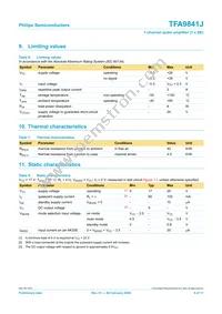 TFA9841J/N1 Datasheet Page 6