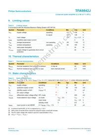 TFA9842J/N1 Datasheet Page 7