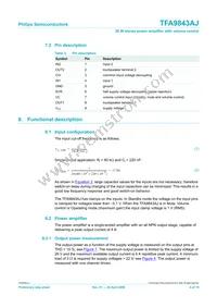 TFA9843AJ/N1 Datasheet Page 4