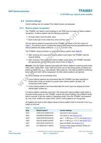 TFA9881UK/N1 Datasheet Page 7