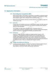 TFA9882UK/N1 Datasheet Page 17