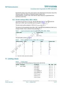 TFF11101HN/N1X Datasheet Page 8