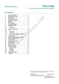 TFF11115HN/N1 Datasheet Page 17