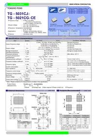 TG-5031CJ-20N 40.0000MB Datasheet Cover
