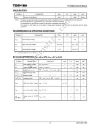 TH58BVG2S3HBAI4 Datasheet Page 4