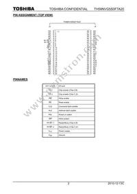 TH58NVG5S0FTA20 Datasheet Page 2