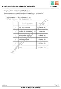 THB3801C Datasheet Page 17