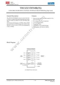 THC63LVDF84B-5S-B Datasheet Cover