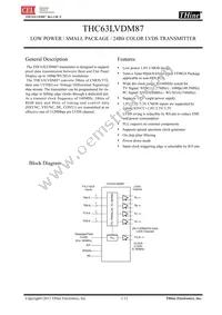 THC63LVDM87-B Datasheet Cover